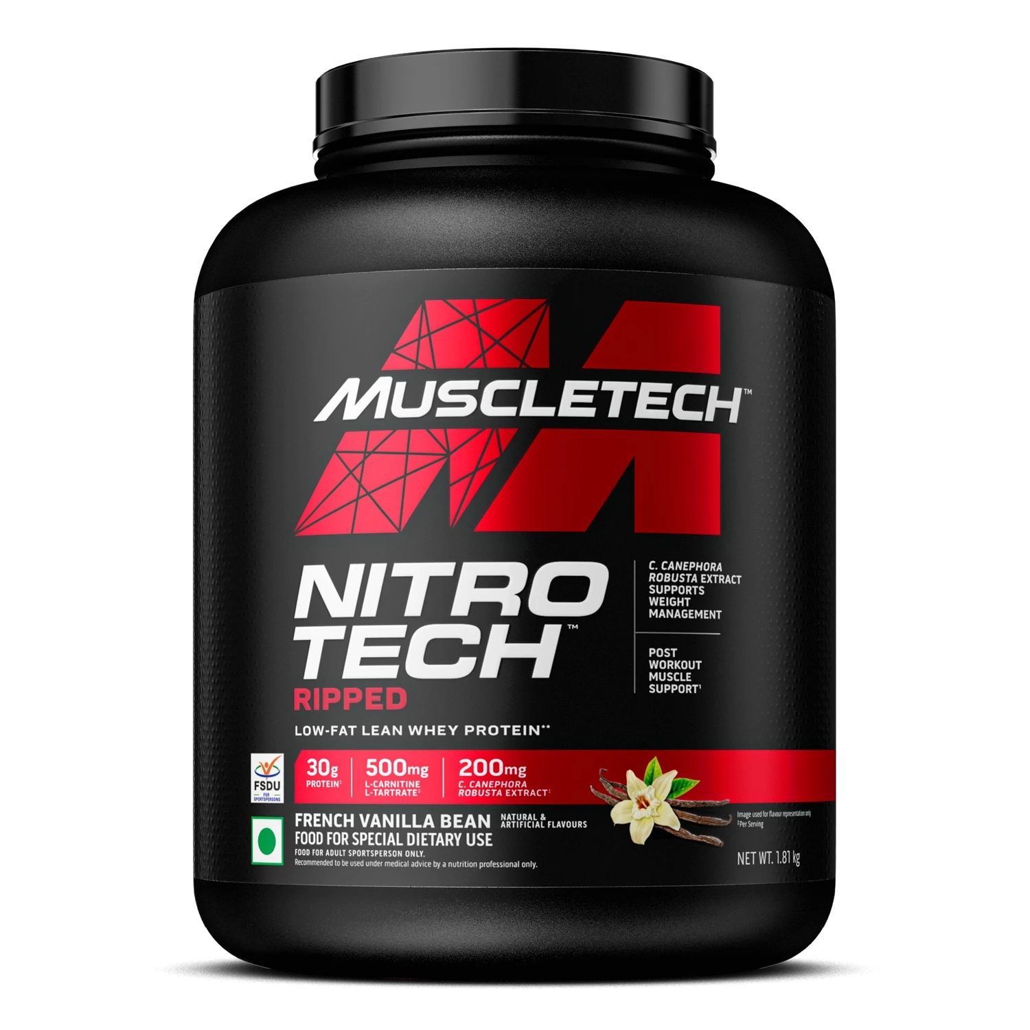 MuscleTech Performance Series NitroTech Ripped -  French Vanilla Bean